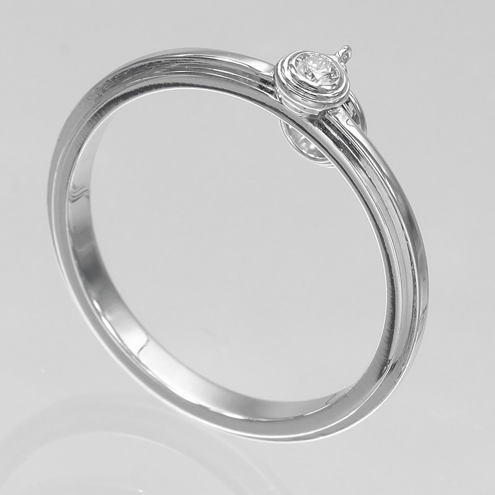 CARTIER Silver Diamond Ring - Picture 3 of 9